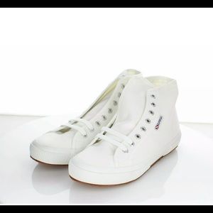 NWOT Superga 2795 Cotu white canvas high top